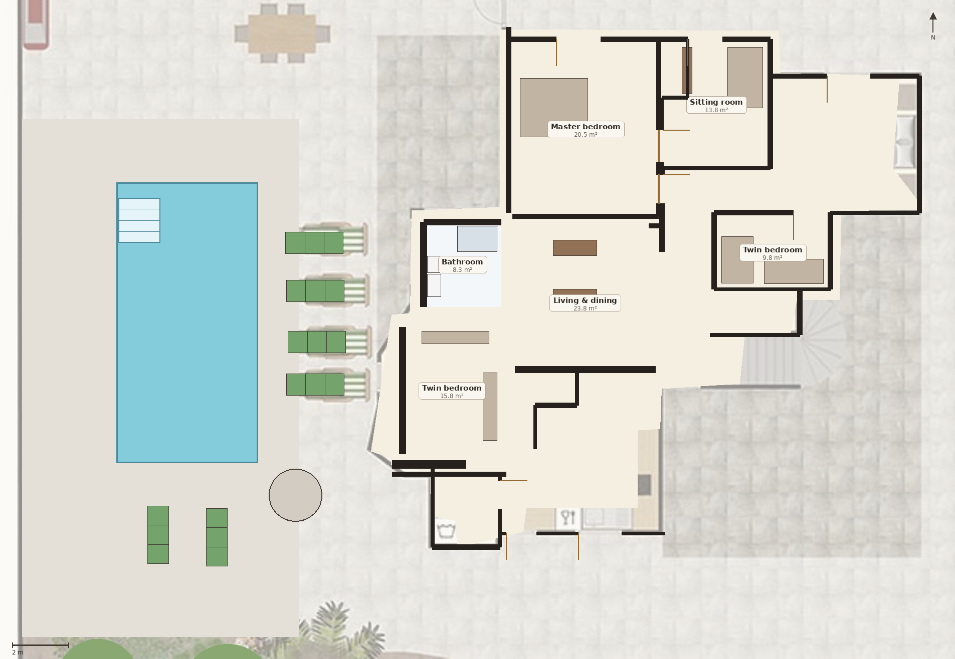 Casa dos Amigos floor plan