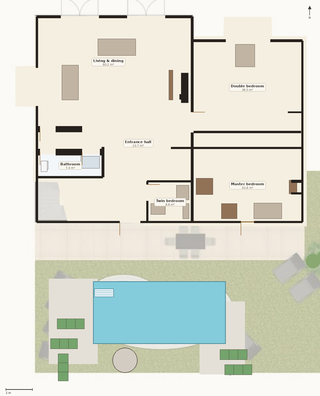 Casa Ferrero floor plan