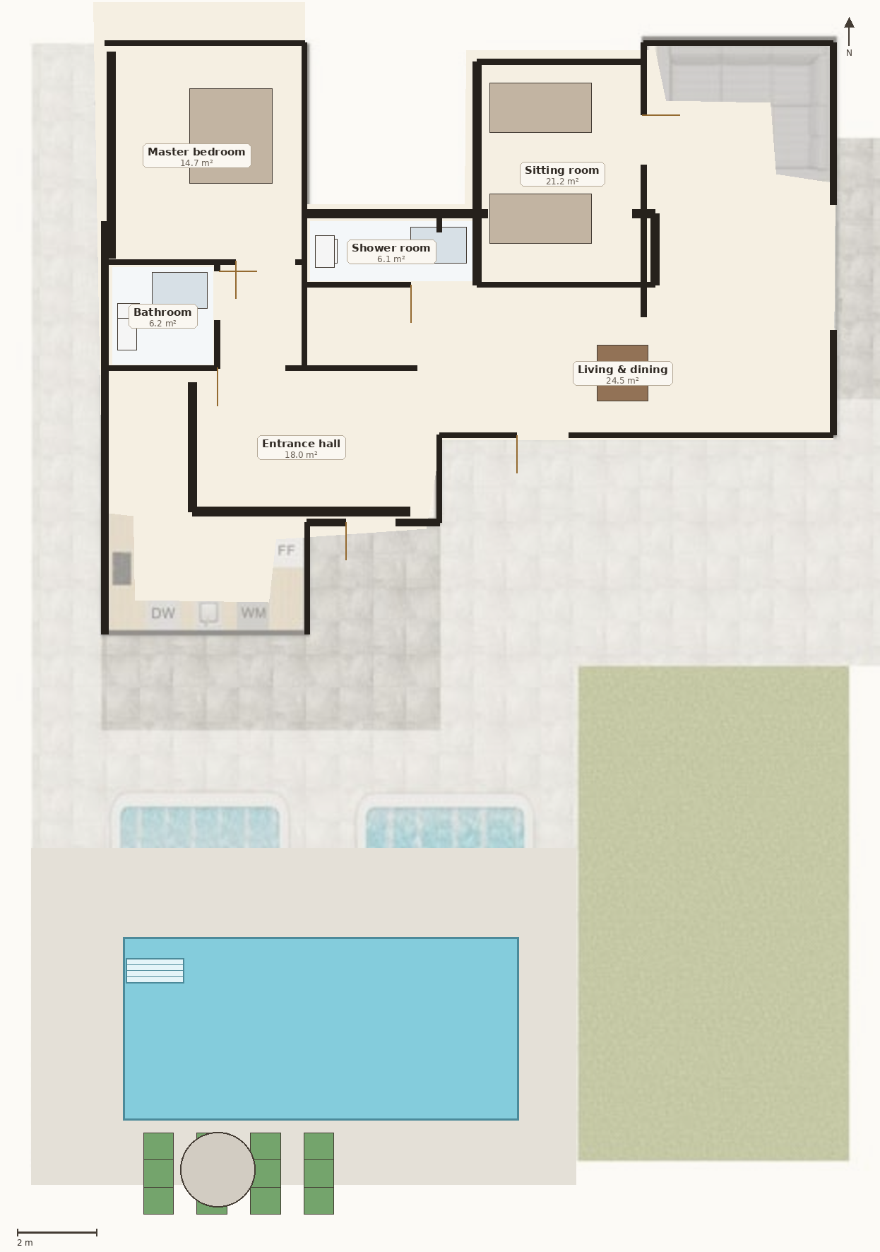 Villa Aileen floor plan