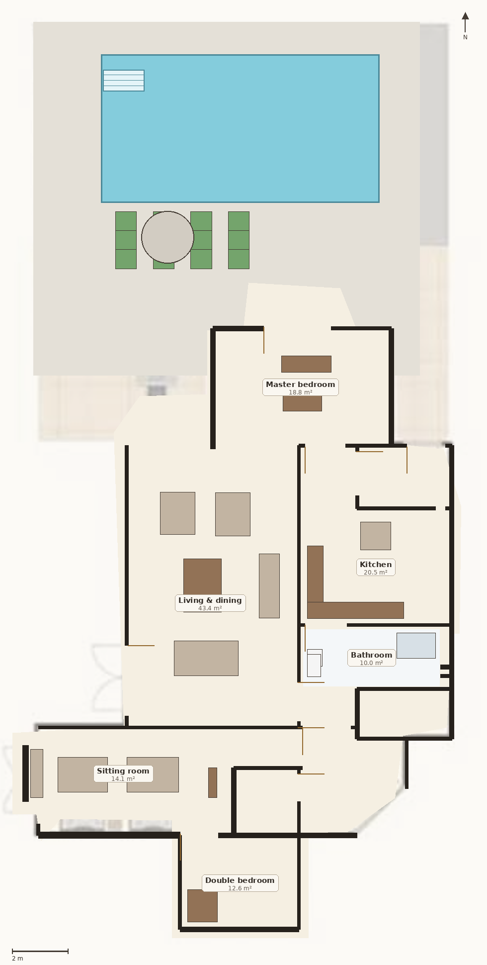 Villa Altair floor plan
