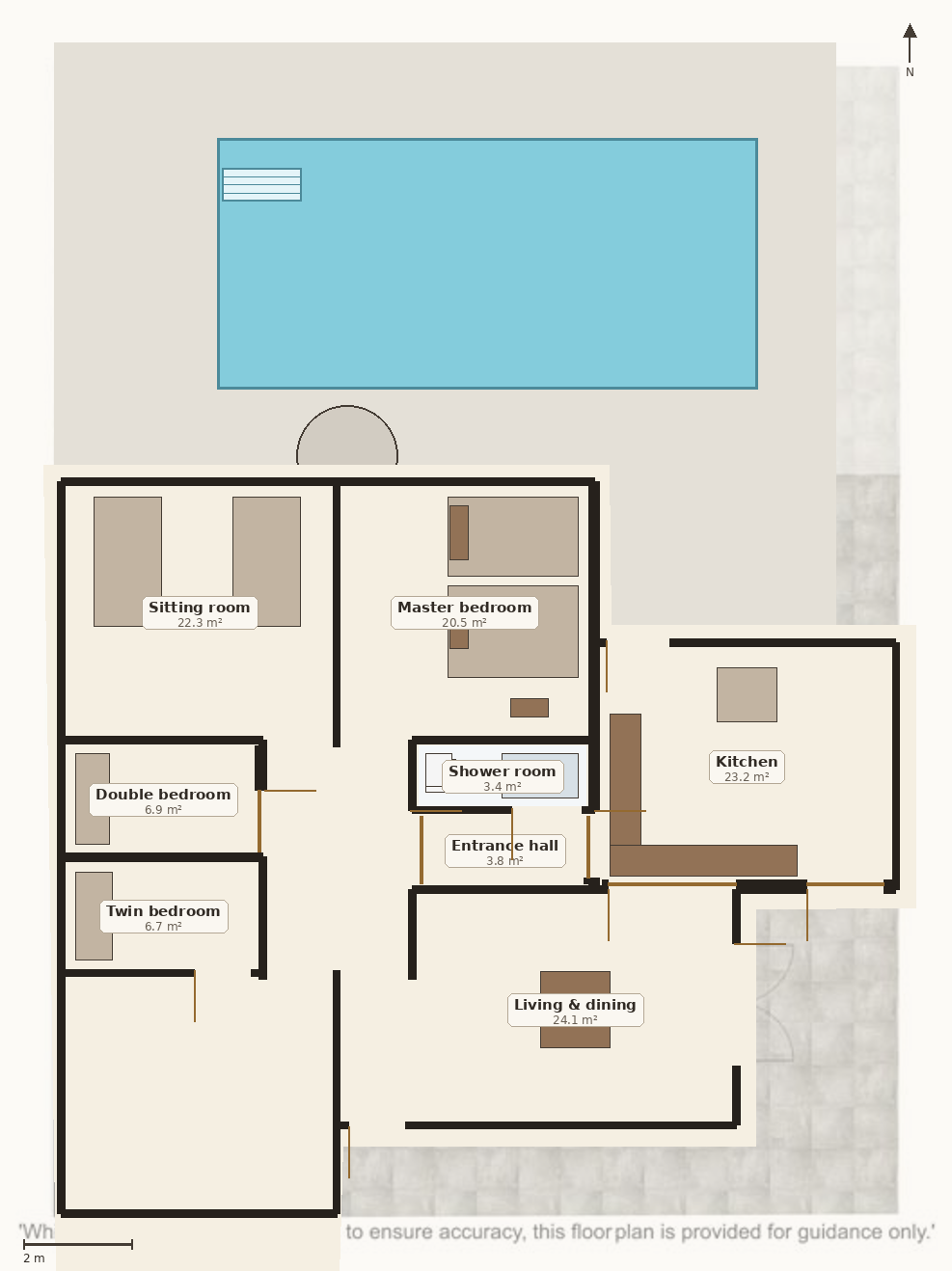 Villa Barrancos floor plan