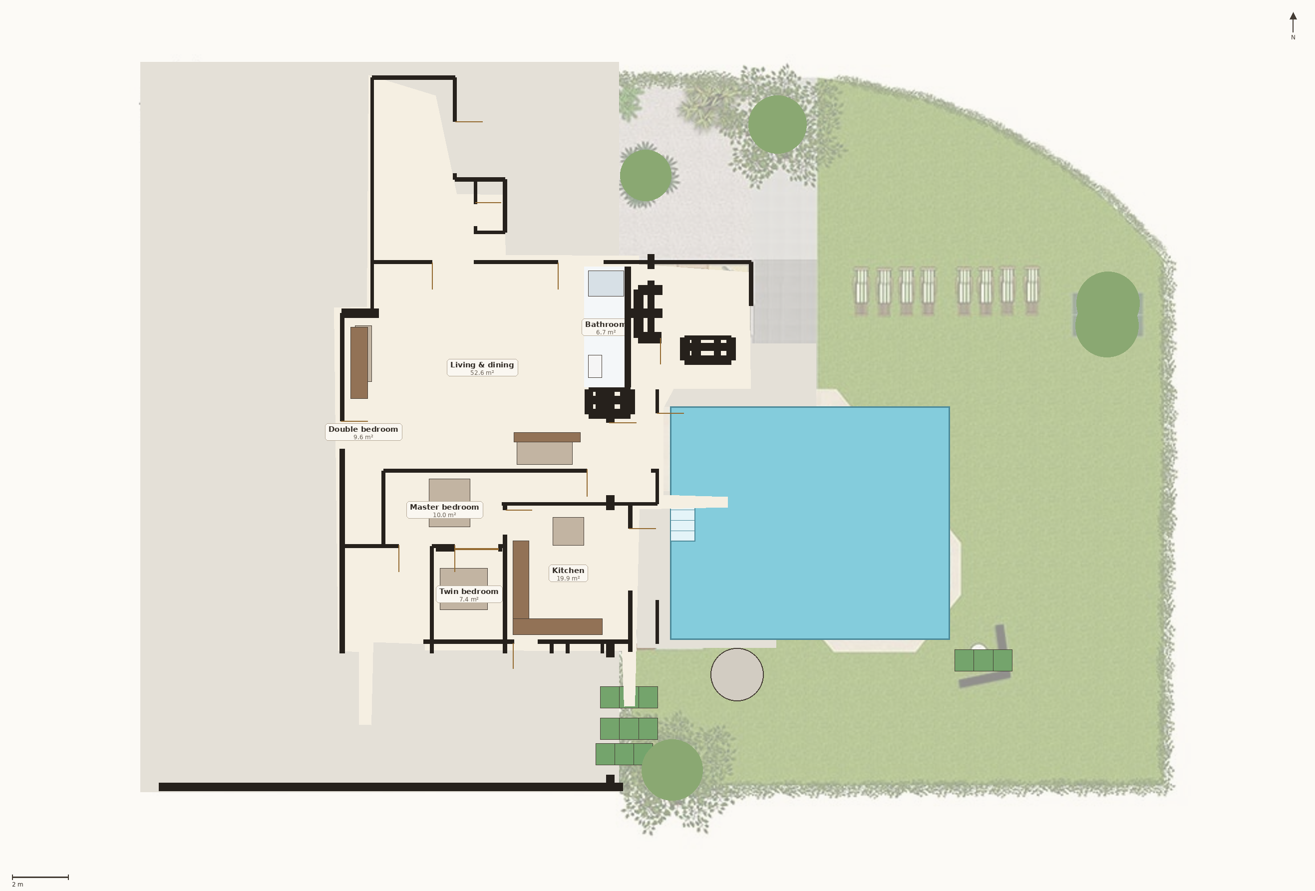 Villa Beatrice floor plan